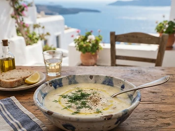 Avgolemono, a Greek Greek dish