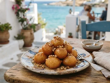 Loukoumades, a Greek Greek dish