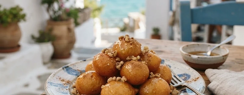 Loukoumades, a Greek Greek dish