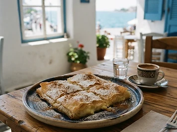 Bougatsa, a Thessaloniki Greek dish