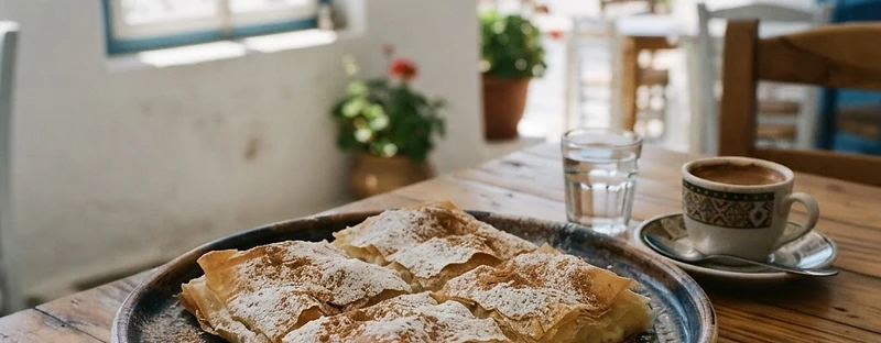 Bougatsa, a Thessaloniki Greek dish
