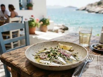 Gavros Marinatos, a Greek Greek dish