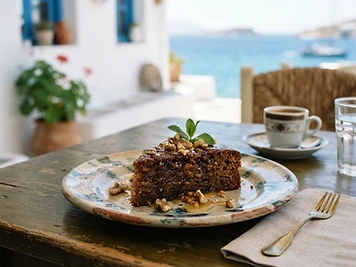 Karydopita, a Greek Greek dish