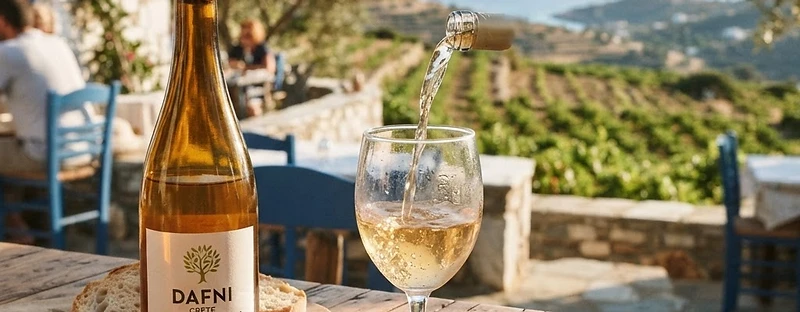 Dafni, a wine from Crete, Greece