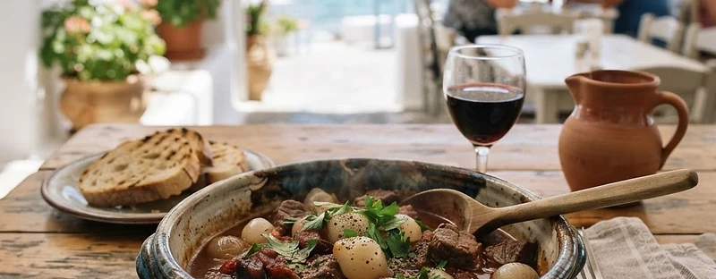 Stifado, a Greek Greek dish