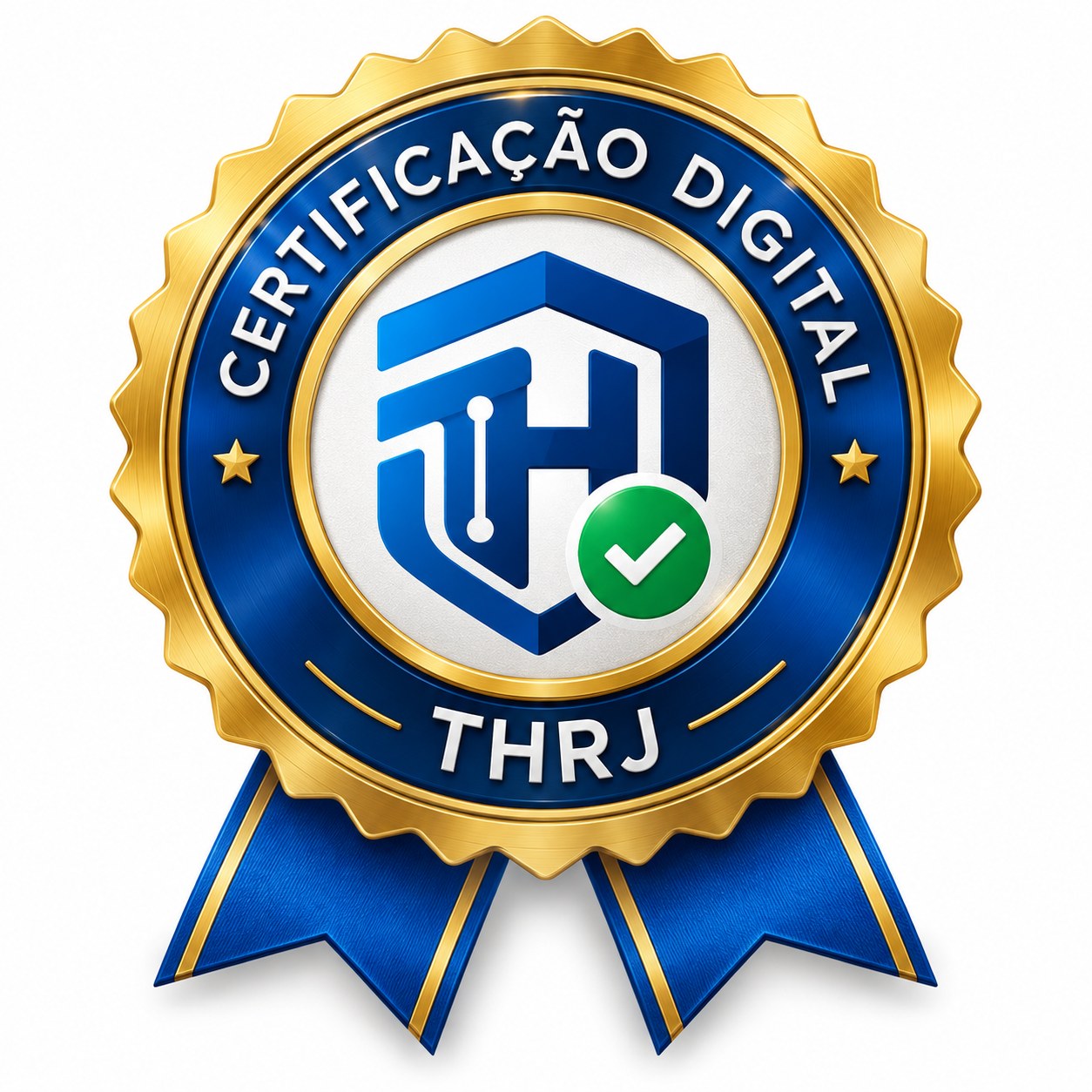 Selo de certificação digital THRJ