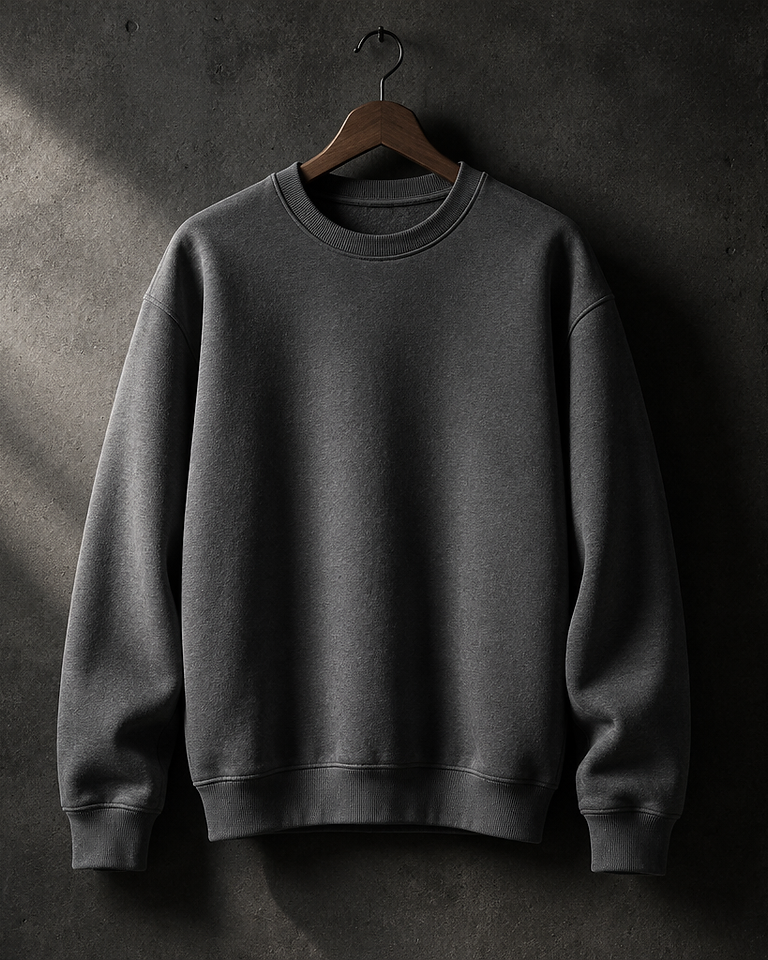 Grey Crew Sweatshirt view 1