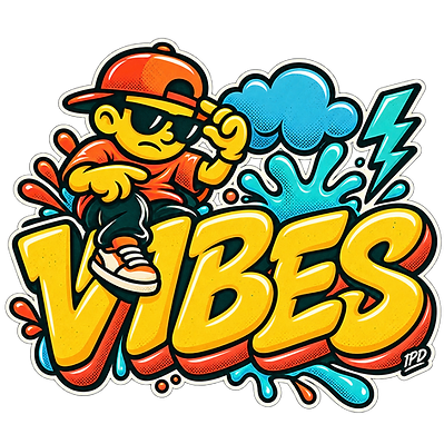 attitude-vibes design graphic