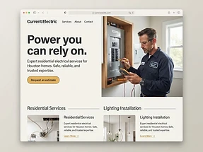 Volt & Co. concept website in a browser frame