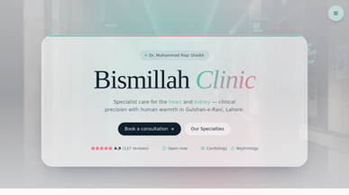 Clinic/Hospital template preview