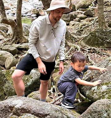 Child concentrating during a challenging task
