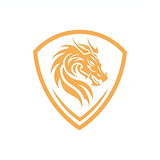 Ultima mission logo — dragon shield emblem
