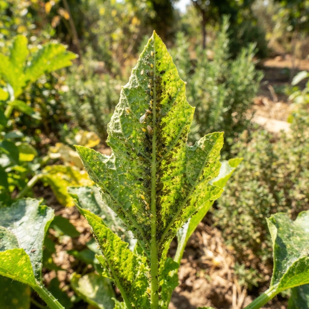 מזיקי גינה נפוצים על עלים