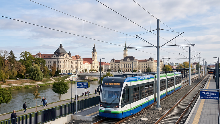 Revoluție în transportul public: Oradea construiește prima rețea de tram-tren din România