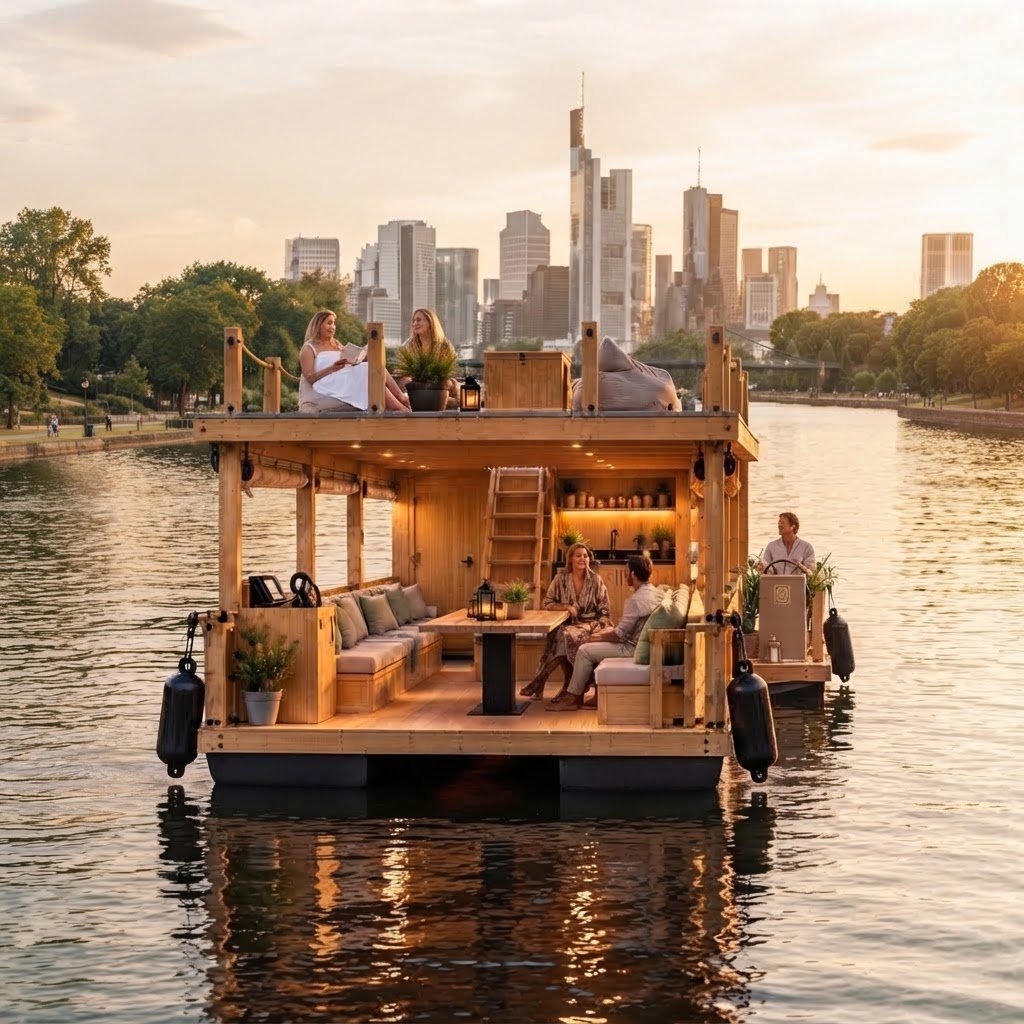 Floßtour Frankfurt · 10-18 Personen