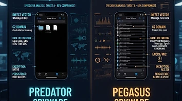 Cytrox Predator vs NSO Pegasus: A Forensic Comparison of Mercenary Spyware