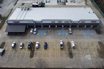 Strip Mall Restripe - Retail Center, pavement marking and striping by Stripe Kings