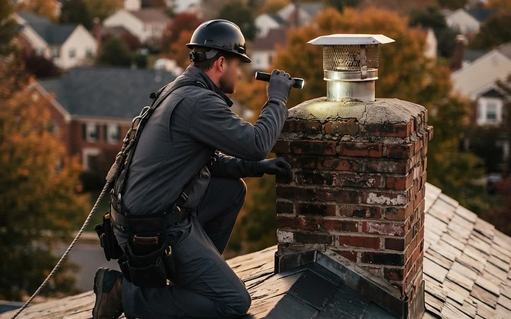 Chimney Sweeping & Repair technician working in the Washington DC metro area