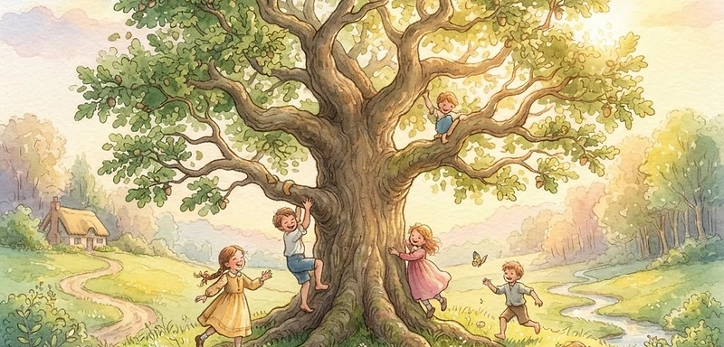 Il Cuore di Quercia: La Guardiana del Prato