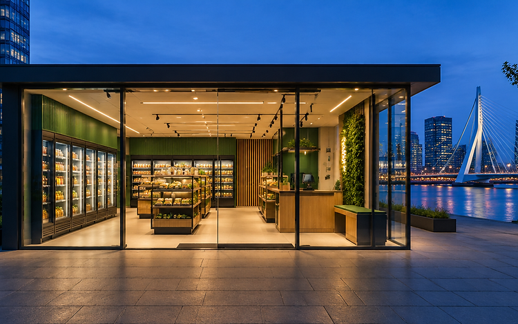 Vending Corner aan de Maasstadweg in Rotterdam