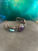 Copper Plated Gem Bracelet