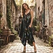 Dark Rainbow Colored Harem Jumpsuit angle 2