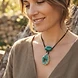 Green Agate Necklace angle 2
