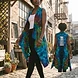Tie Dyed Long Vest with Ripped Back angle 2