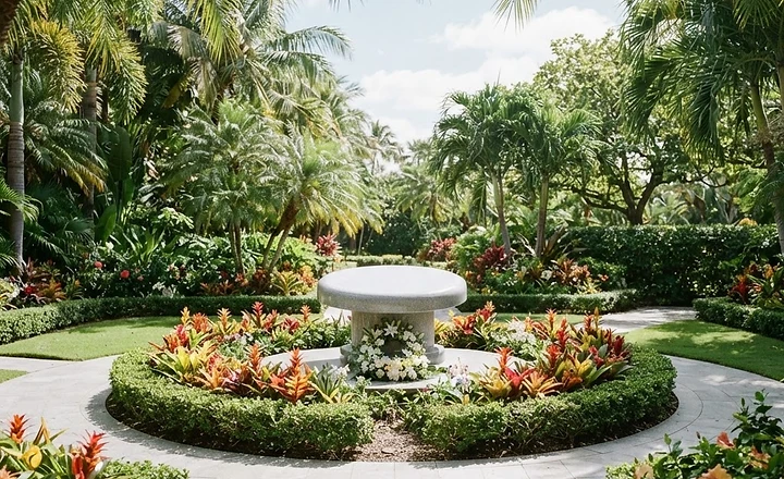 Central memorial garden