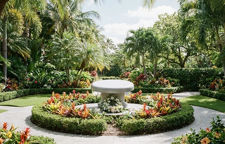 Central memorial garden