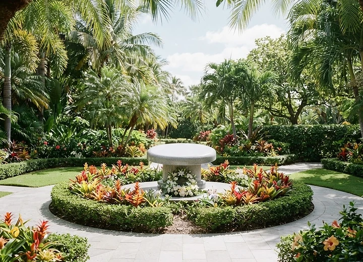Central memorial garden