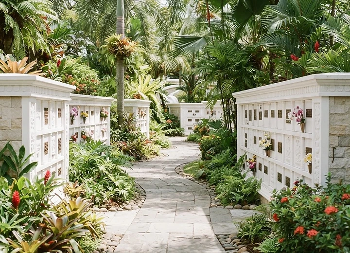 Columbarium garden walk