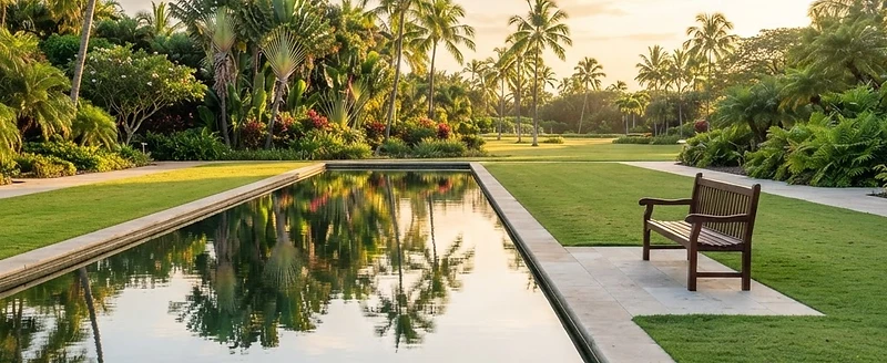Reflection pool at the memorial park