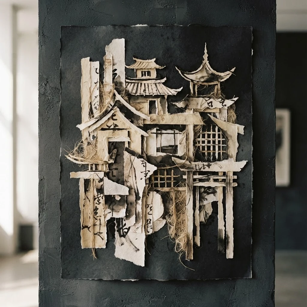 Inheritance — view from afar and close-up of materials