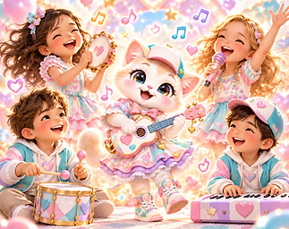 Mirli macht Musik mit Kindern