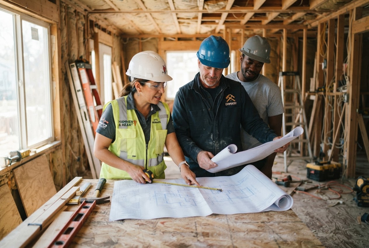 Don Henry & Sons team on site