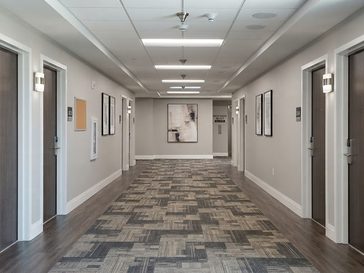 Renovated commercial common area
