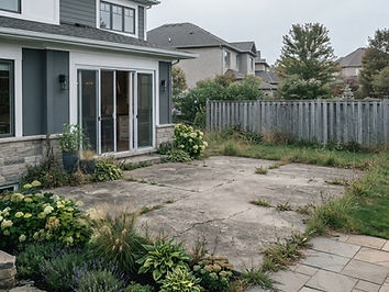 Backyard Deck & Patio before work began
