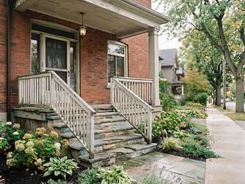 Front Entry & Porch Rebuild before work began