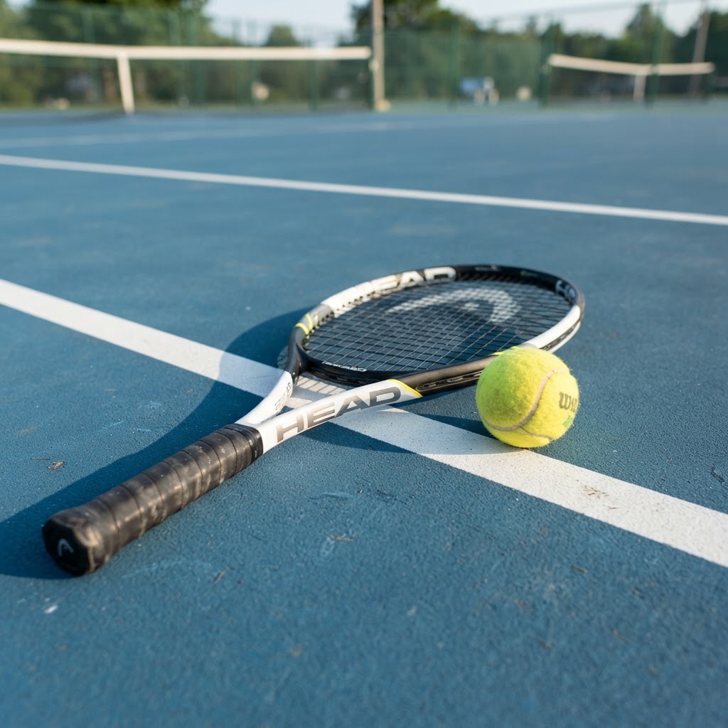 Raquette de tennis, presque neuve