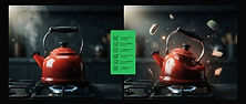 Consistency checklist beside clean and artifact AI video comparison frames