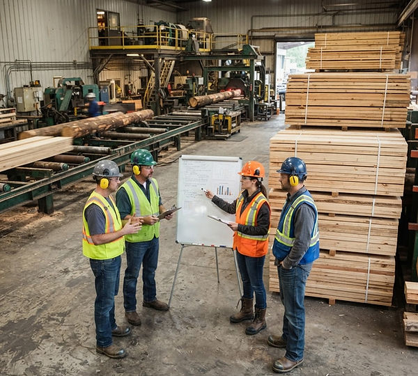 Representative illustration: A private forest products maker with 14,000 employees and 60+ sites needed an effective MOS its CI team could not deliver alone.