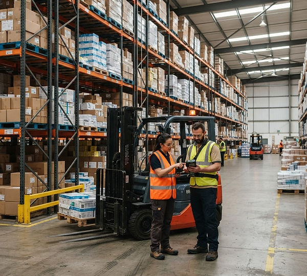 Representative illustration: A business-products distributor with 19 DCs needed to cut the cost of planning, buying, moving and storing inventory.