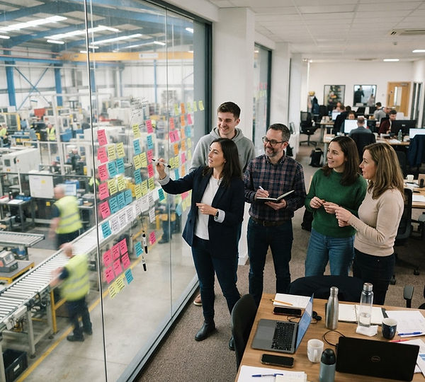 Representative illustration: A 4,000-employee environmental controls maker wanted back-office productivity gains its high-level process maps were not delivering.