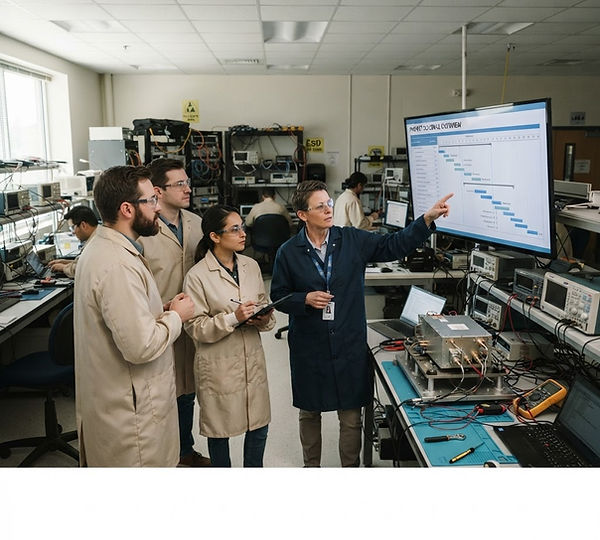 Representative illustration: A high-tech defense engineering firm lost managerial control after layoffs, as international expansion squeezed margins.