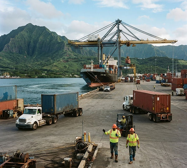 Representative illustration: A leading logistics provider had weeks to absorb trucking fleets, a marine terminal and six vessels to expand into Hawaii.
