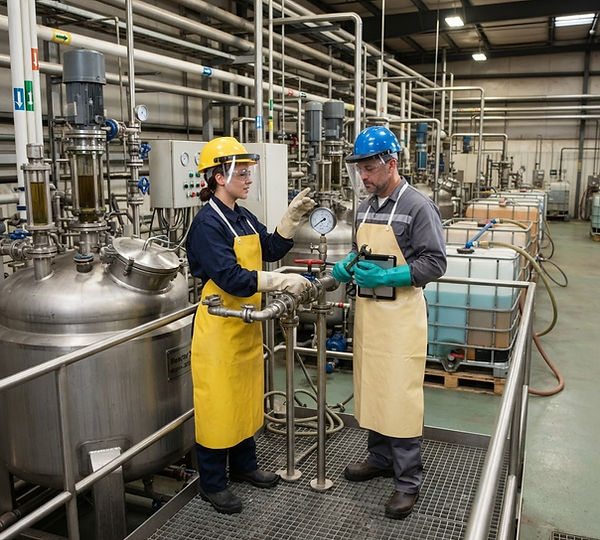 Representative illustration: A batch processor of chemicals for metal surface treatment needed to cut costs by consolidating plants and improving production–maintenance coordination.