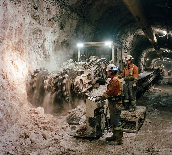 Representative illustration: A potash and phosphate producer needed to restore sustainable output at a Canadian underground potash mine.