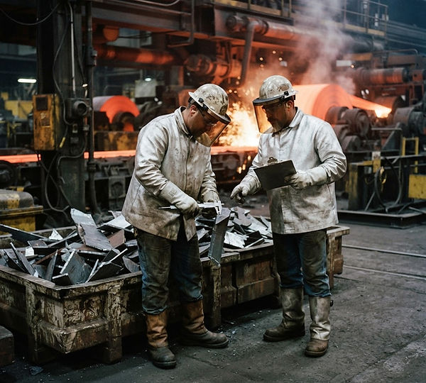 Representative illustration: A steel operation needed to cut scrap, which consumes material, capacity and labor.
