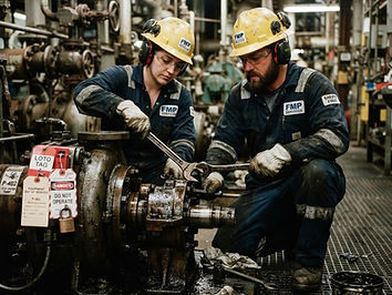 Maintenance & Reliability work on the operating floor